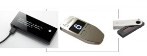 KeepKey, Trezor, Leger Hardware wallets